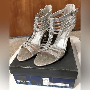 Sparkly Silver High Heels